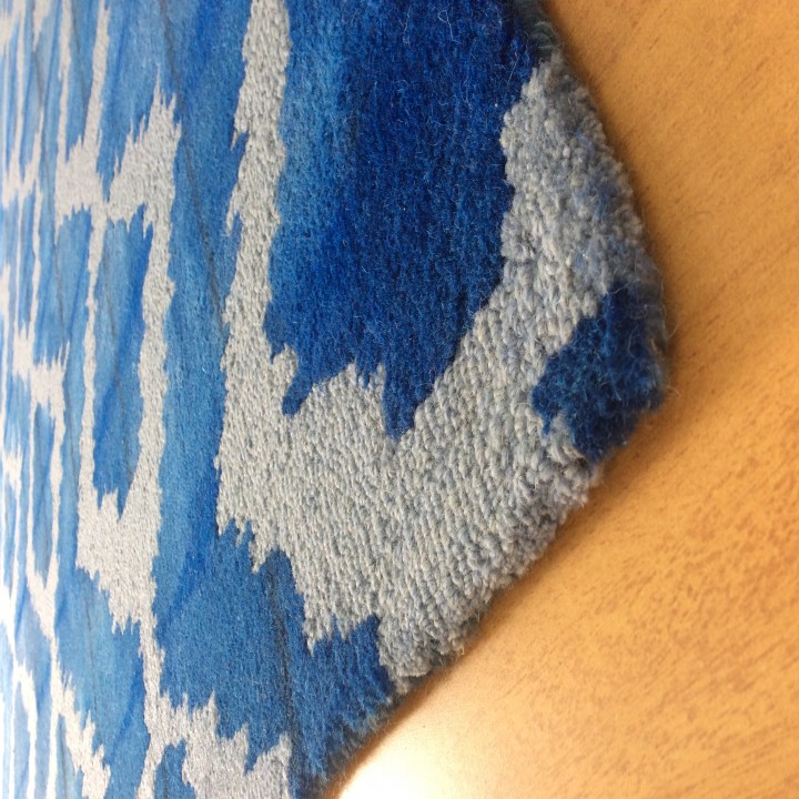 Buy Handmade Wool Modern Blue/ Gray 5x8 lt1524 Area Rug Carpet Online