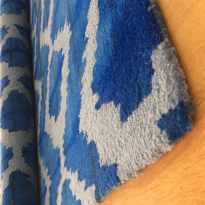 Buy Handmade Wool Modern Blue/ Gray 5x8 lt1524 Area Rug Carpet Online