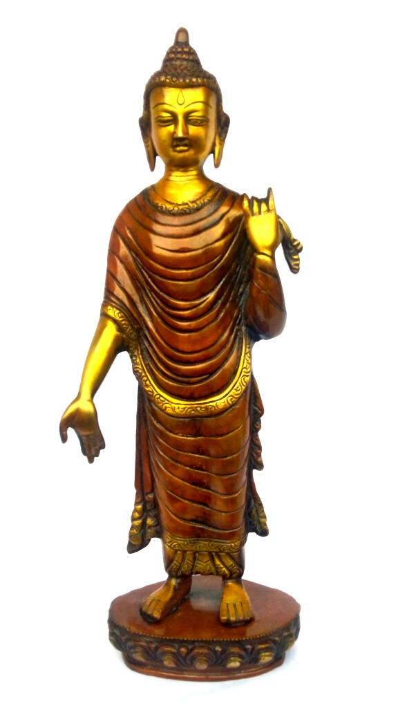 Buy Kartique Statue standing Buddha with his hand upraised Online ...