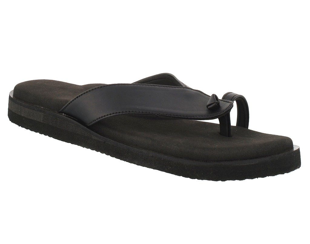 Buy Dia One L.Cozy 030 Black Color2 Diabetic and Orthopedic Chappals ...