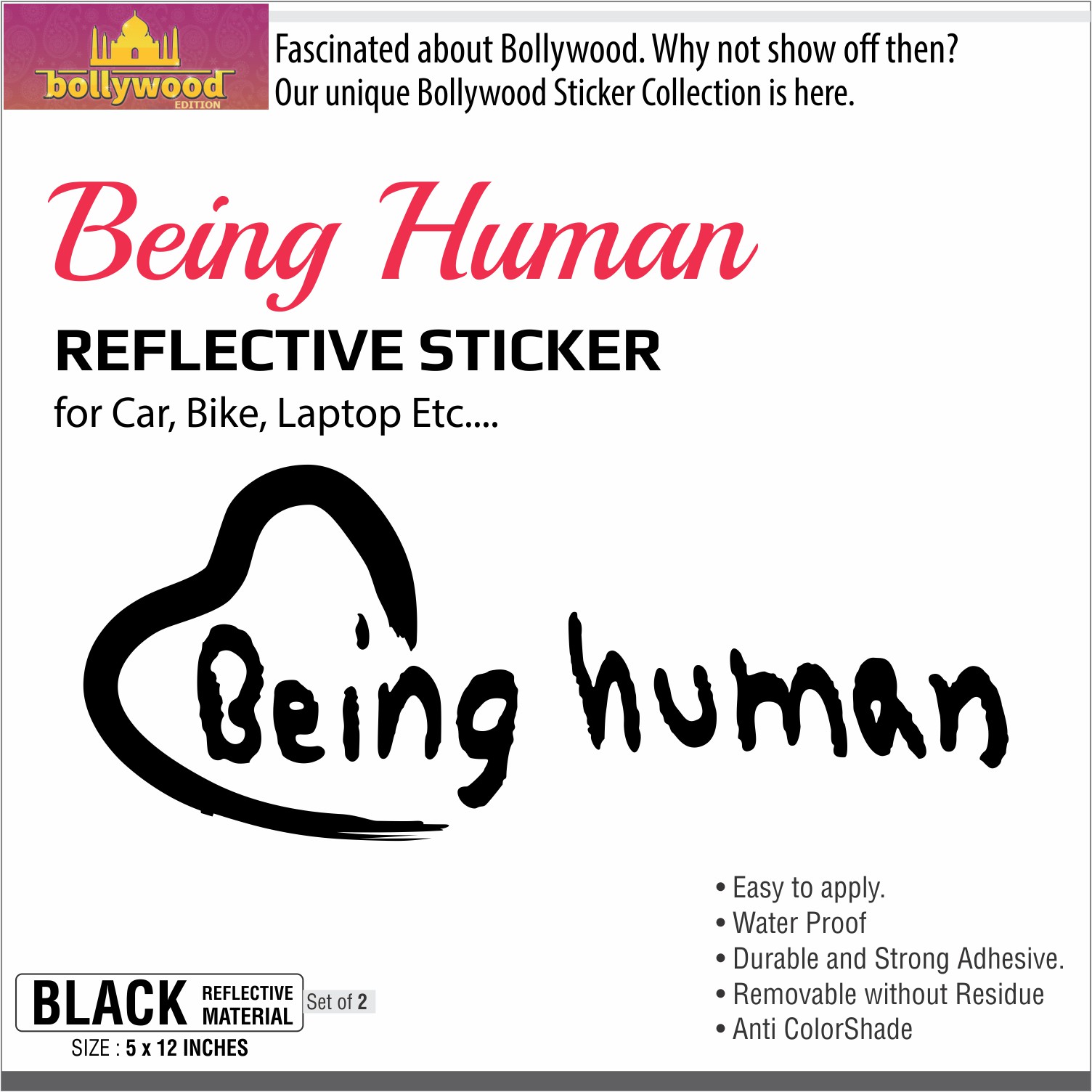 being human sticker for bike