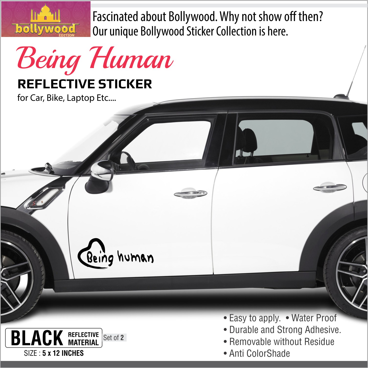being human sticker for bike