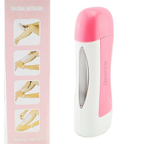 Denshine (Pink) Depilatory Roll On Wax Heater Roller Waxing Hot