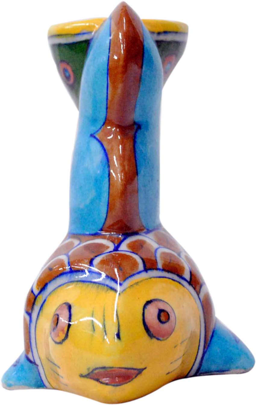 Blue Pottery Fish Candle Stand at Best Prices Shopclues Online