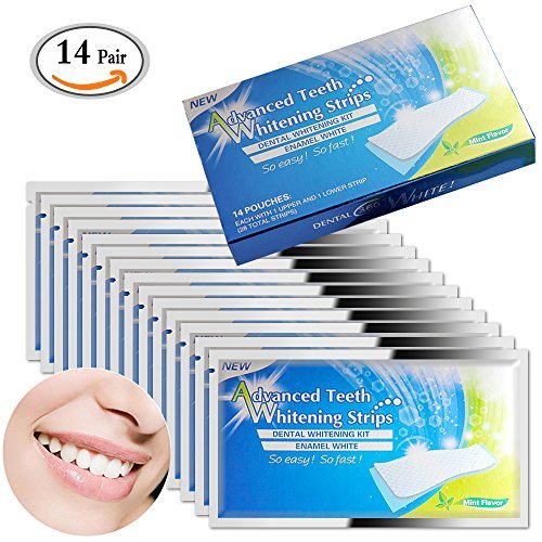 MLMSY 14 Pack Professional Teeth Whitening Strips Bright White Express