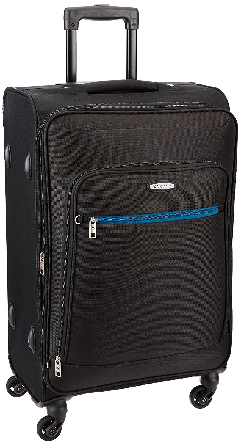 Buy Skybags Aristocrat Medium (61Cm-69Cm) 4 Wheel Soft Black Luggage ...