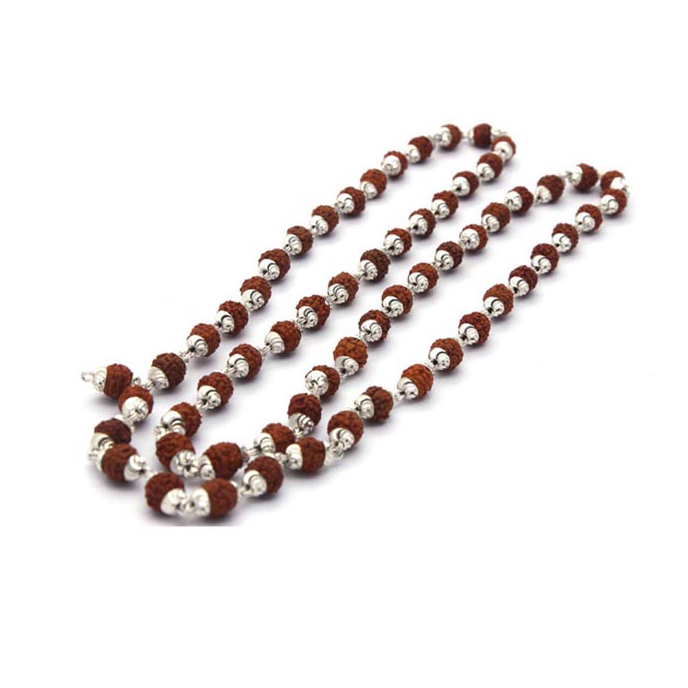 Buy Haridwar Astro Silver Rudraksh Mala 541 Beads 5mm Online ₹249