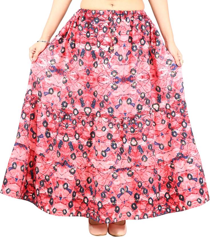 jaipuri collection Printed Women's Regular Pink Skirt