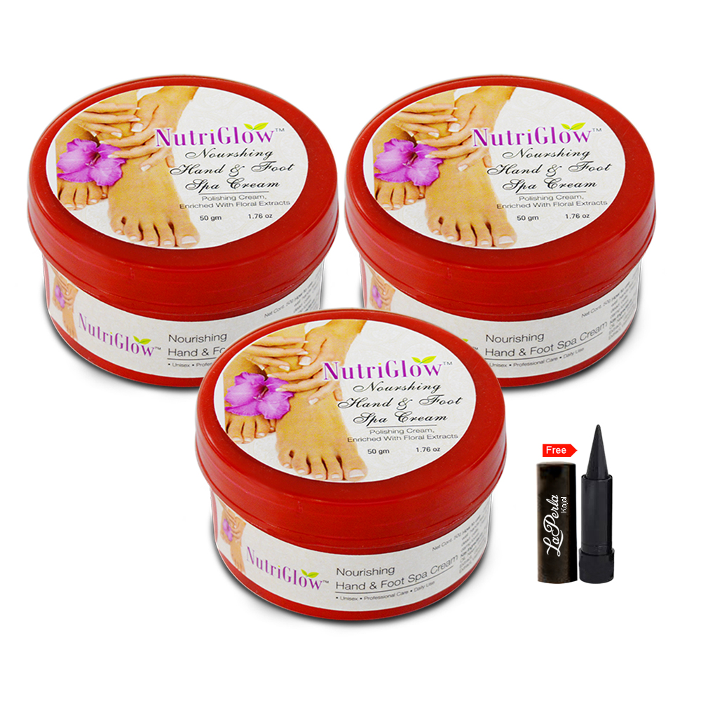 Buy Nutriglow Nourshing Hand Foot Spa Cream Polishing Cream (Pack Of 3