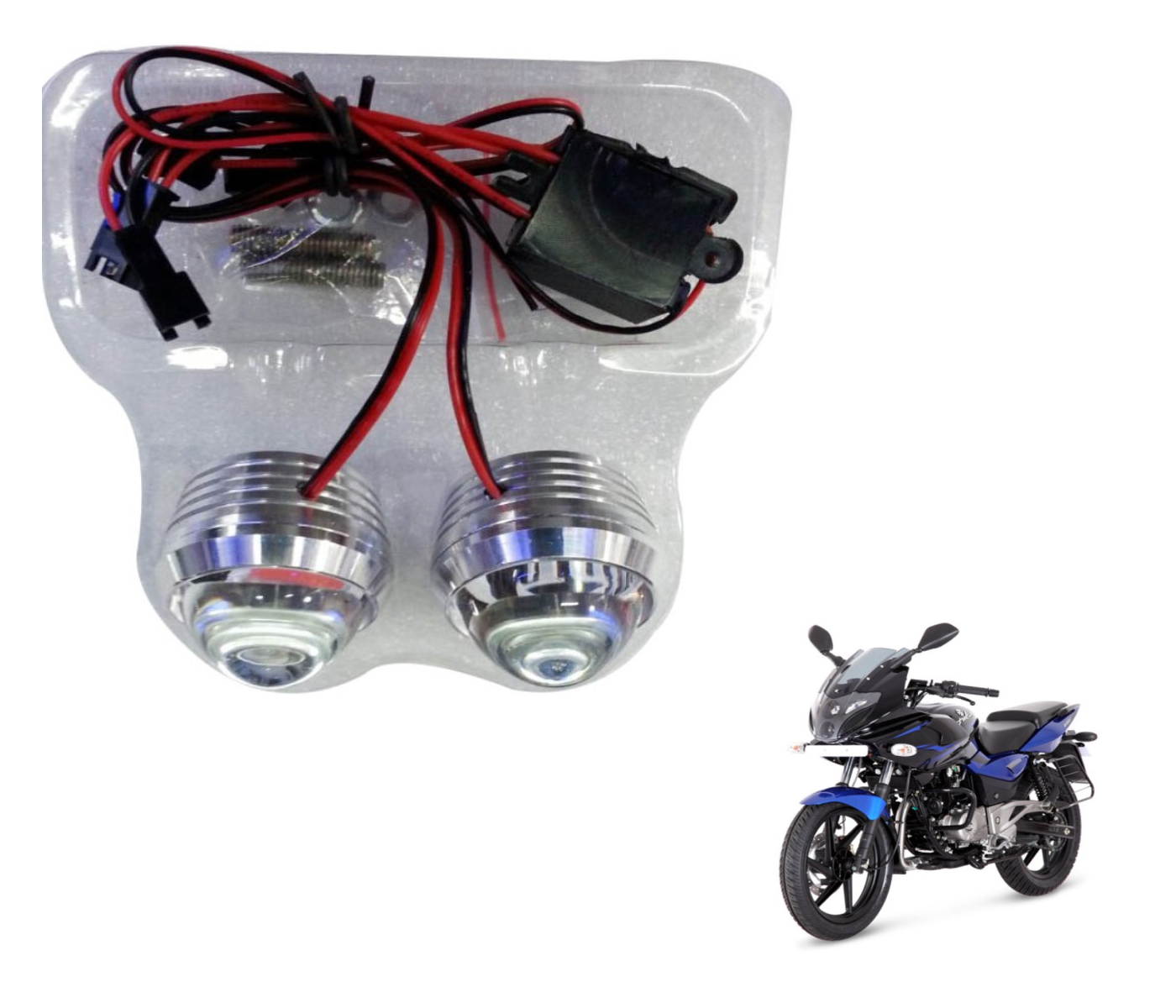 Buy Auto Hub Bike LED Strobe Warning Light For Bajaj Pulsar 220 F Red