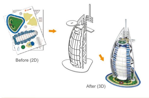 Shop Burj Khalifa 3D Puzzel Paper Model Online - Shopclues