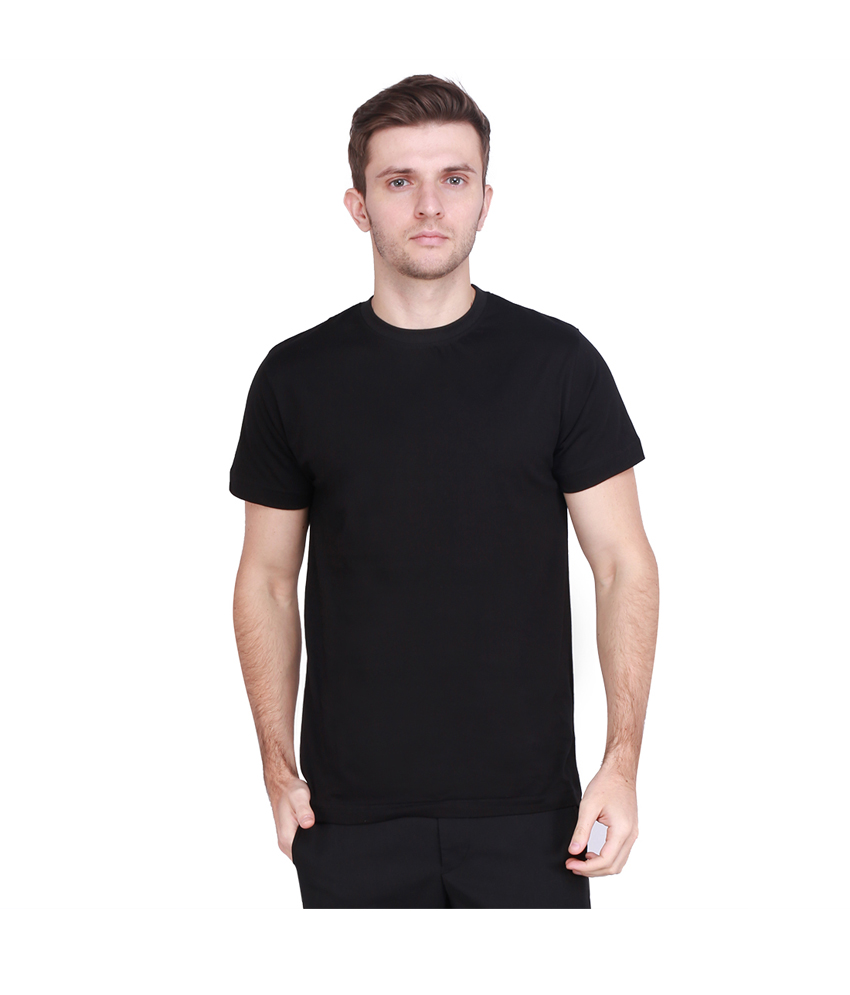 Buy Tryyit Black Round T-Shirt Online @ ₹199 from ShopClues