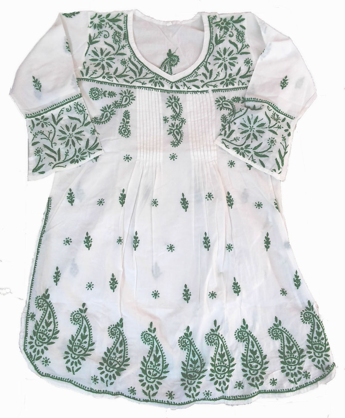 chikankari kurti material online