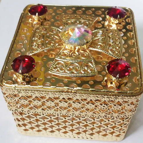 Decorative Metal Jewellery Box