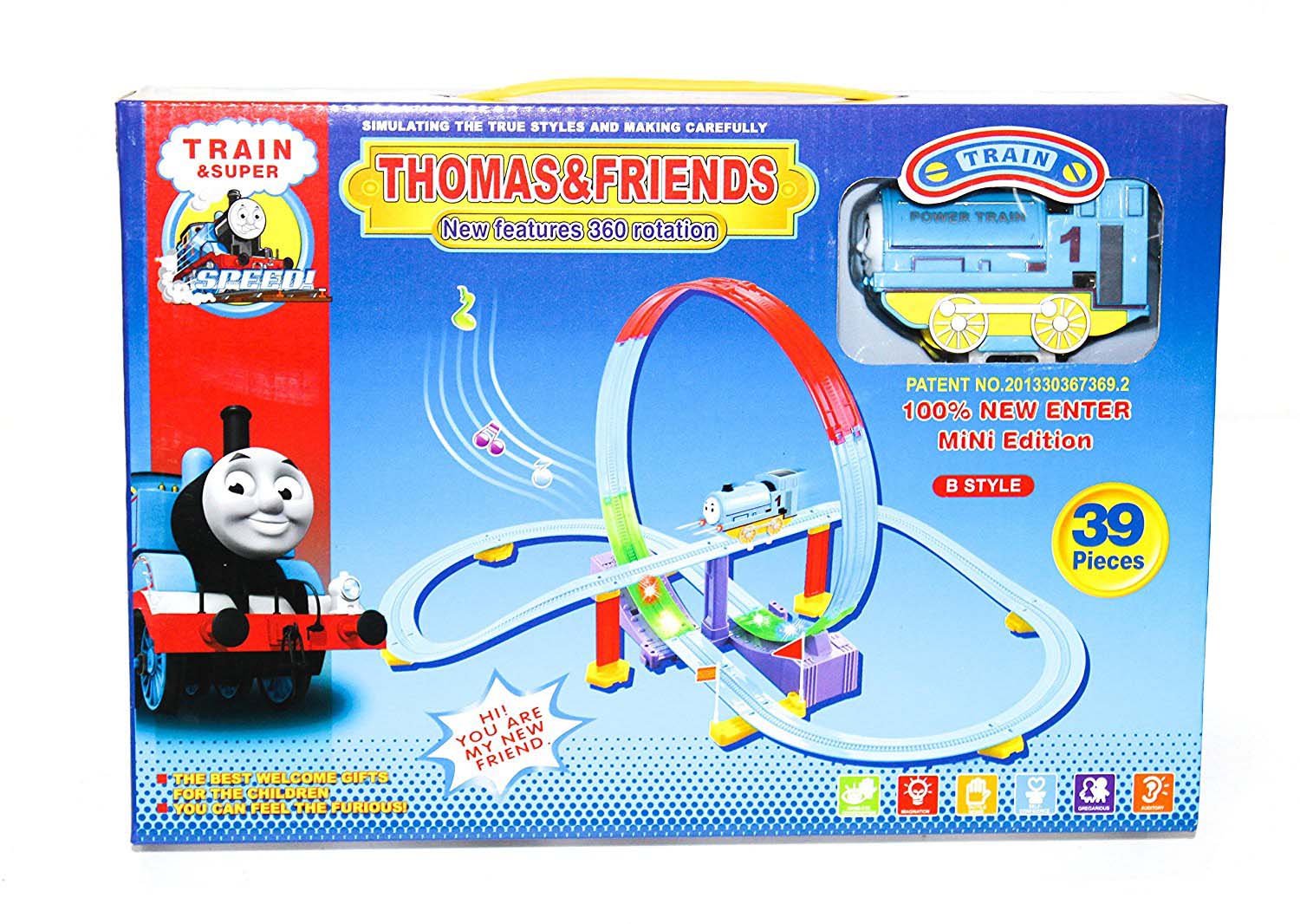 Buy THOMAS AND FRIENDS NEW FEATURES 360 ROTATION TRAIN Online @ ₹499 ...