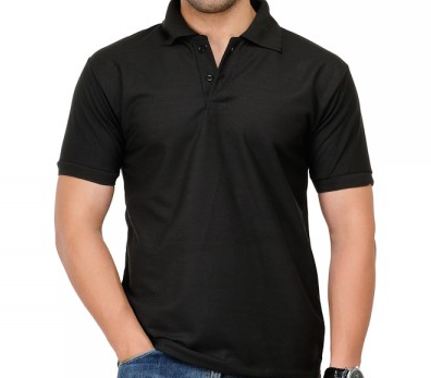 black polo tshirt