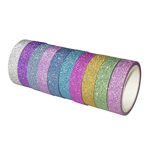 Buy AsianHobbyCrafts Gift Wrapping Tapes Printed Multi-Colored (Solid ...