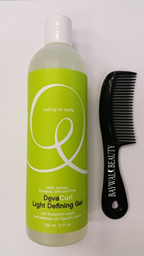 Deva Comb Buy Deva Curl Light Defining Gel, 12 oz With FREE Shower Comb Online ...