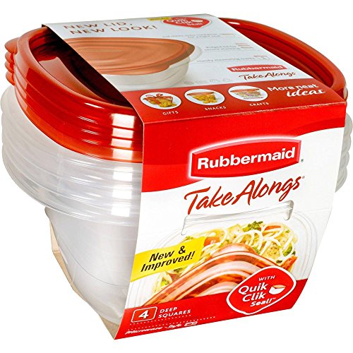 Buy Rubbermaid FG7F54RETCHIL TakeAlongs Container and Lid 4 Piece Set ...