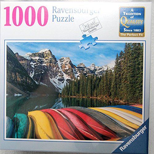 Buy Ravensburger 1000 Piece Puzzle Mountain Canoes Online @ ₹4086 from ...