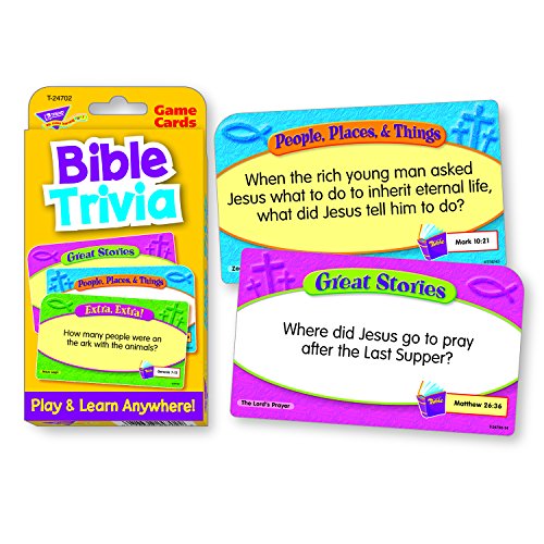 Buy Trend Enterprises Bible Trivia Flash Cards Online @ ₹1184 from ...