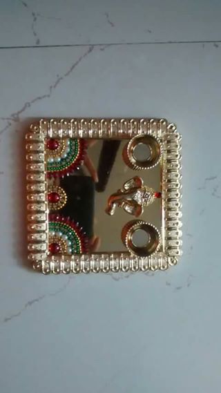 Thali Photo Square Buy Decorative Holder Ganesha POOJA THALI IN SQUARE SHAPE Online @ ₹850 ...
