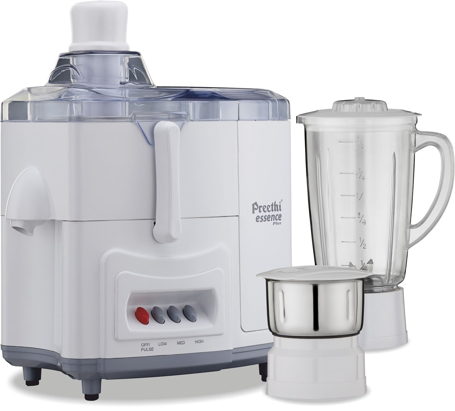 Buy Preethi Essence Plus CJ102 600Watt Juicer Mixer Grinder (White
