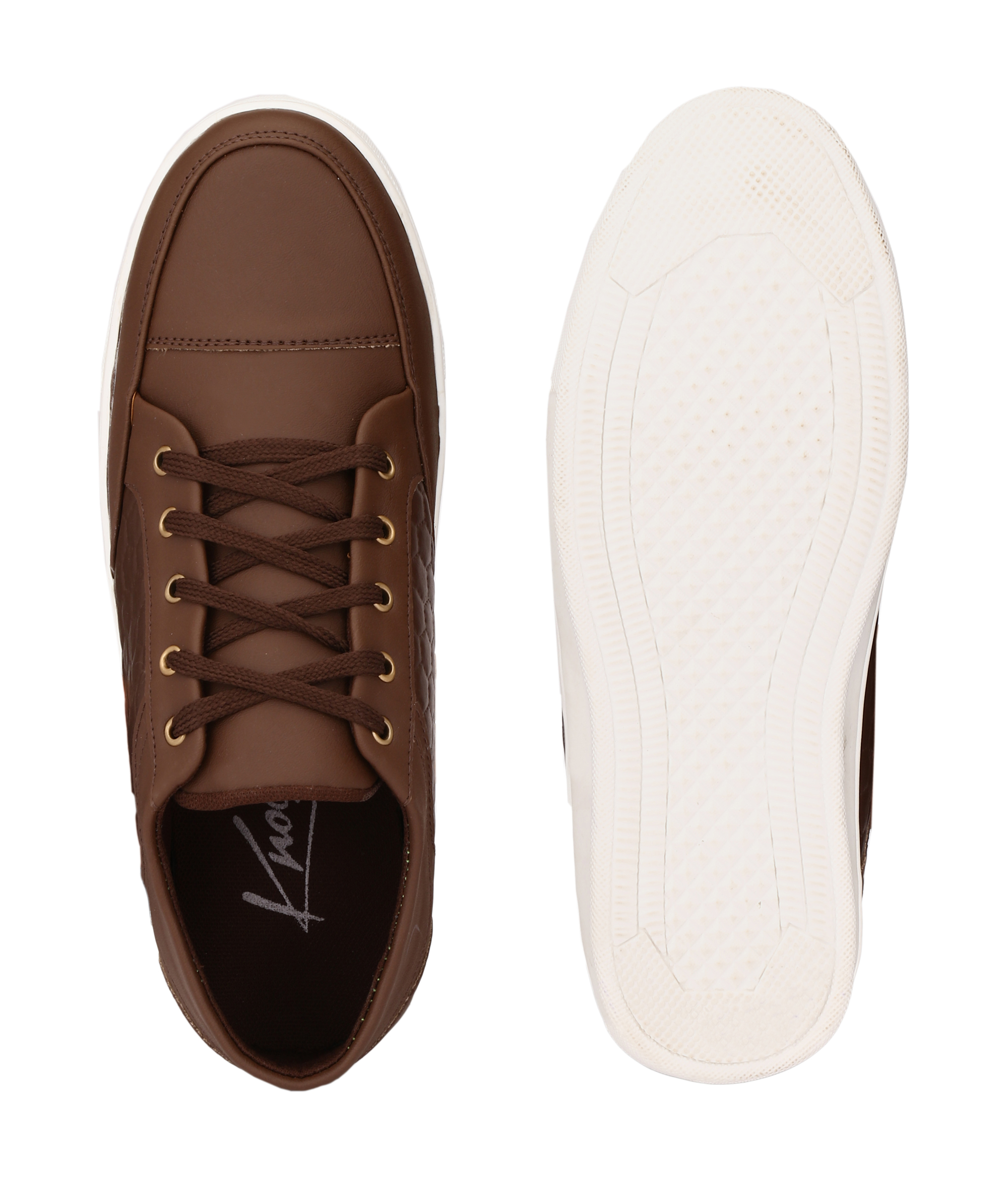 Buy Knoos Men Brown Lace-Up Casual Shoes Online @ ₹569 from ShopClues
