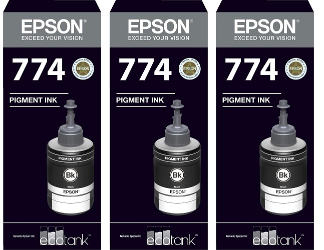 Epson 774 Black Ink Pack of 3