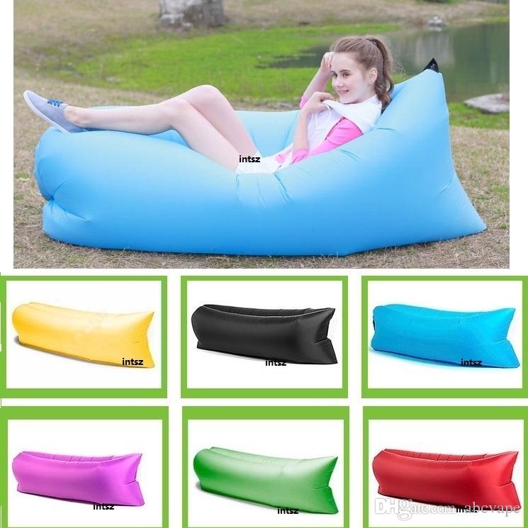 Lazy Air Bag 10 Seconds Inflatable Air Sofa Bed For Outdoor Hiking