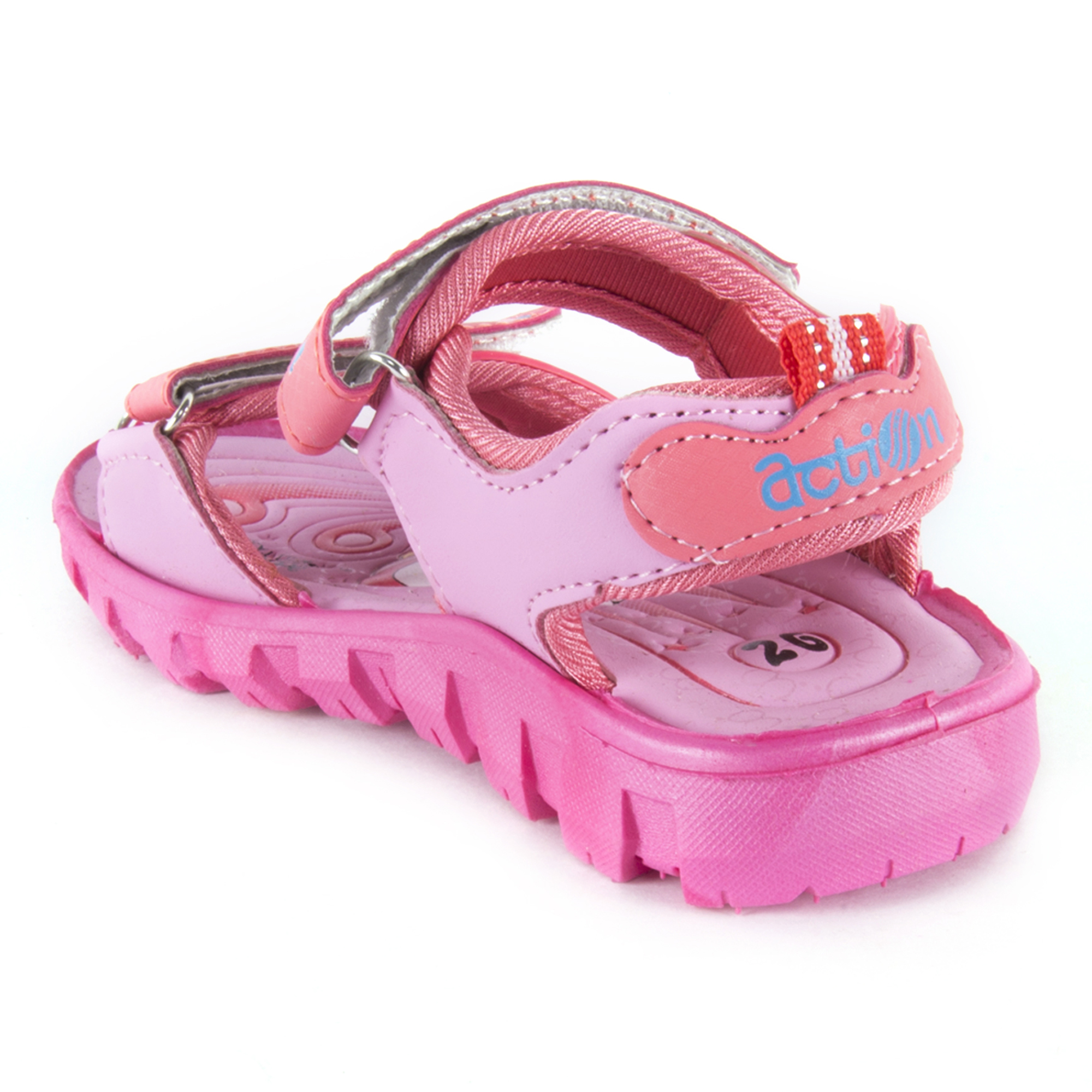 Buy ACTION SHOES DOTCOM KIDS SANDALS KS-123 PINK Online @ ₹369 from ...