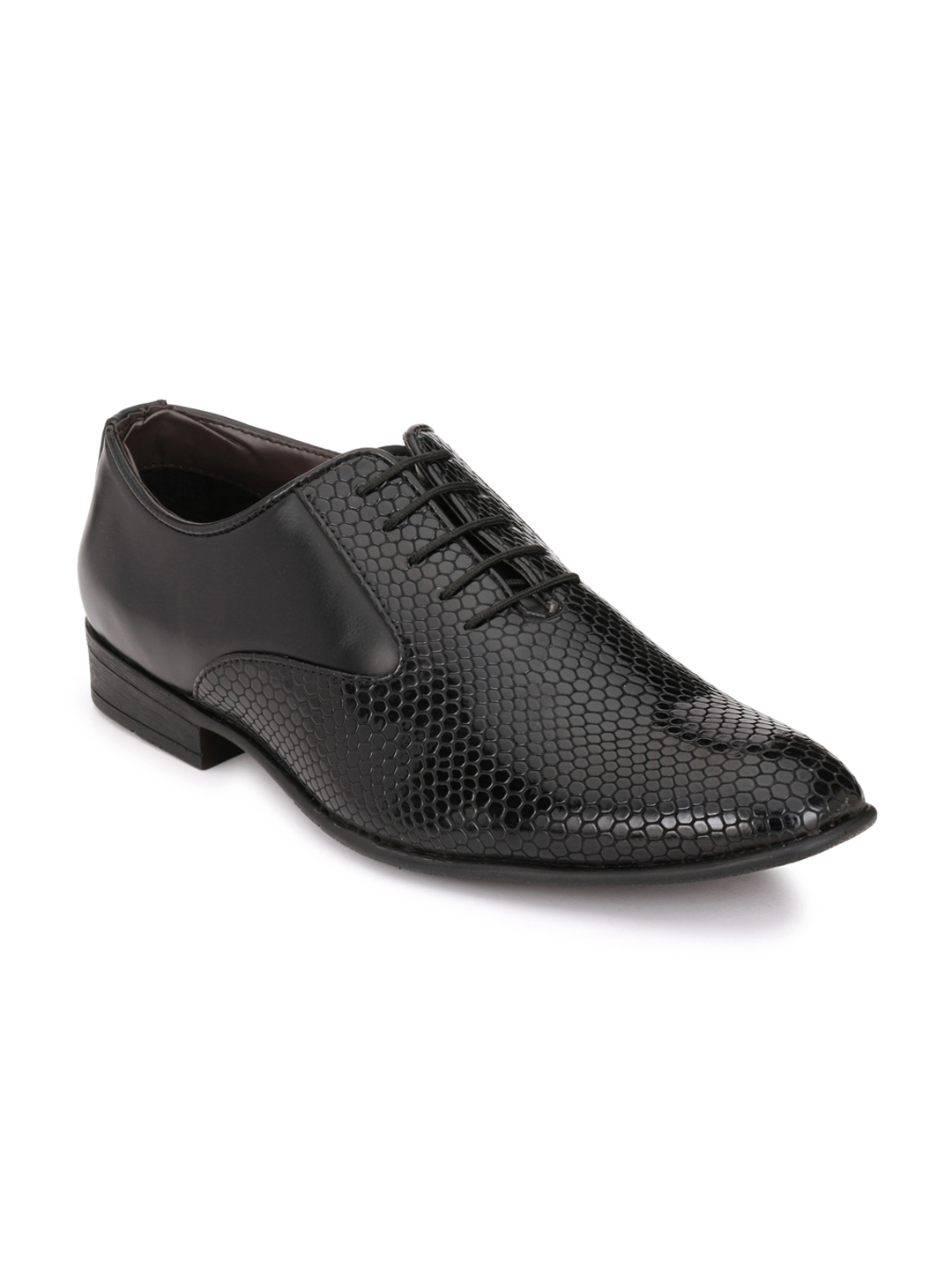 Buy Afrojack Men Black Lace-up Formal Shoes Online @ ₹2499 from ShopClues