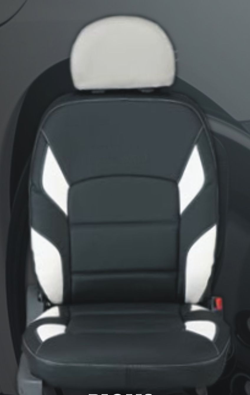 Buy AURA Maruti Alto 800 Leather Skin Fit Seat Covers (Black & Silver