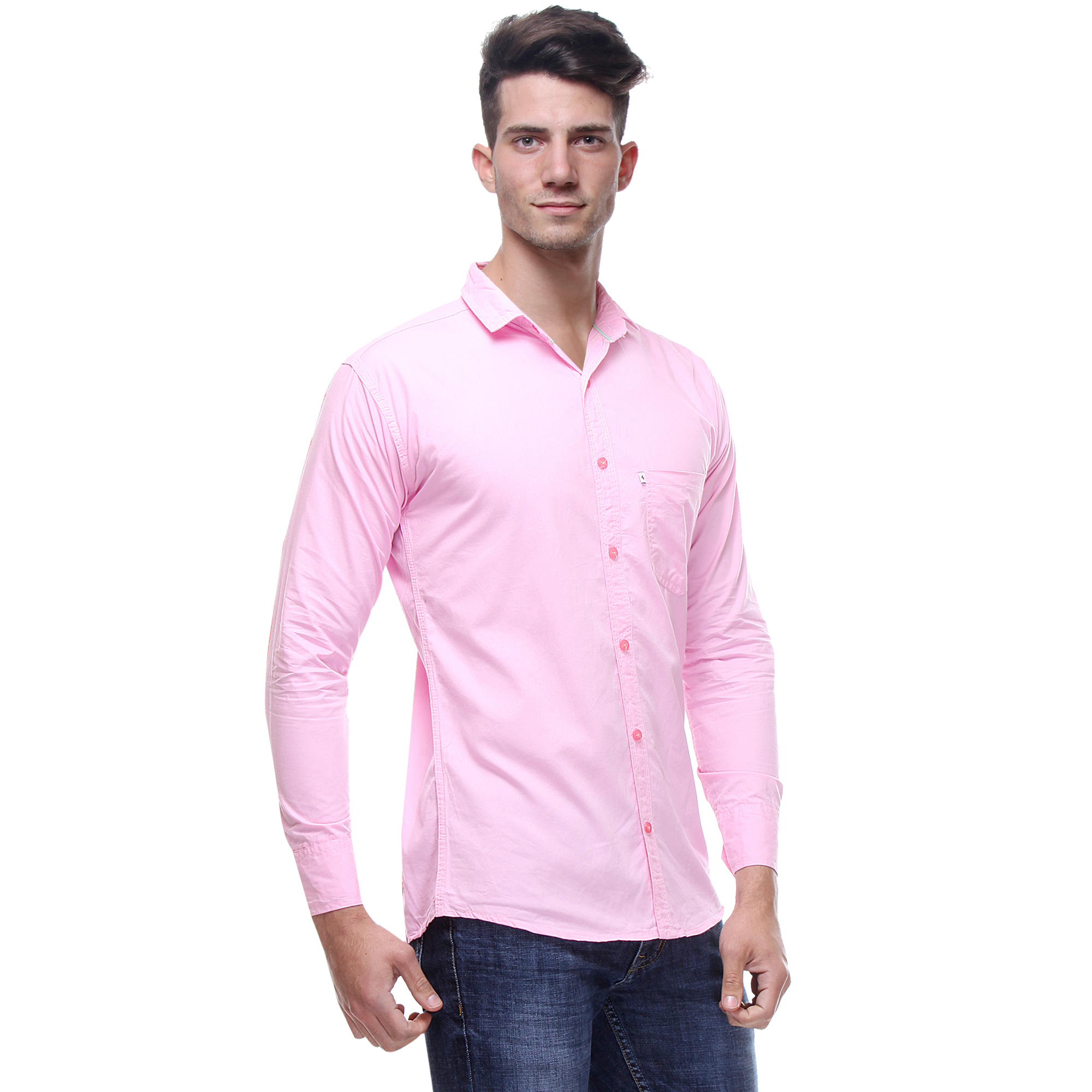Buy Red Code Full Sleeves Casual Poly-Cotton Shirts For Men Pack Of 3 ...