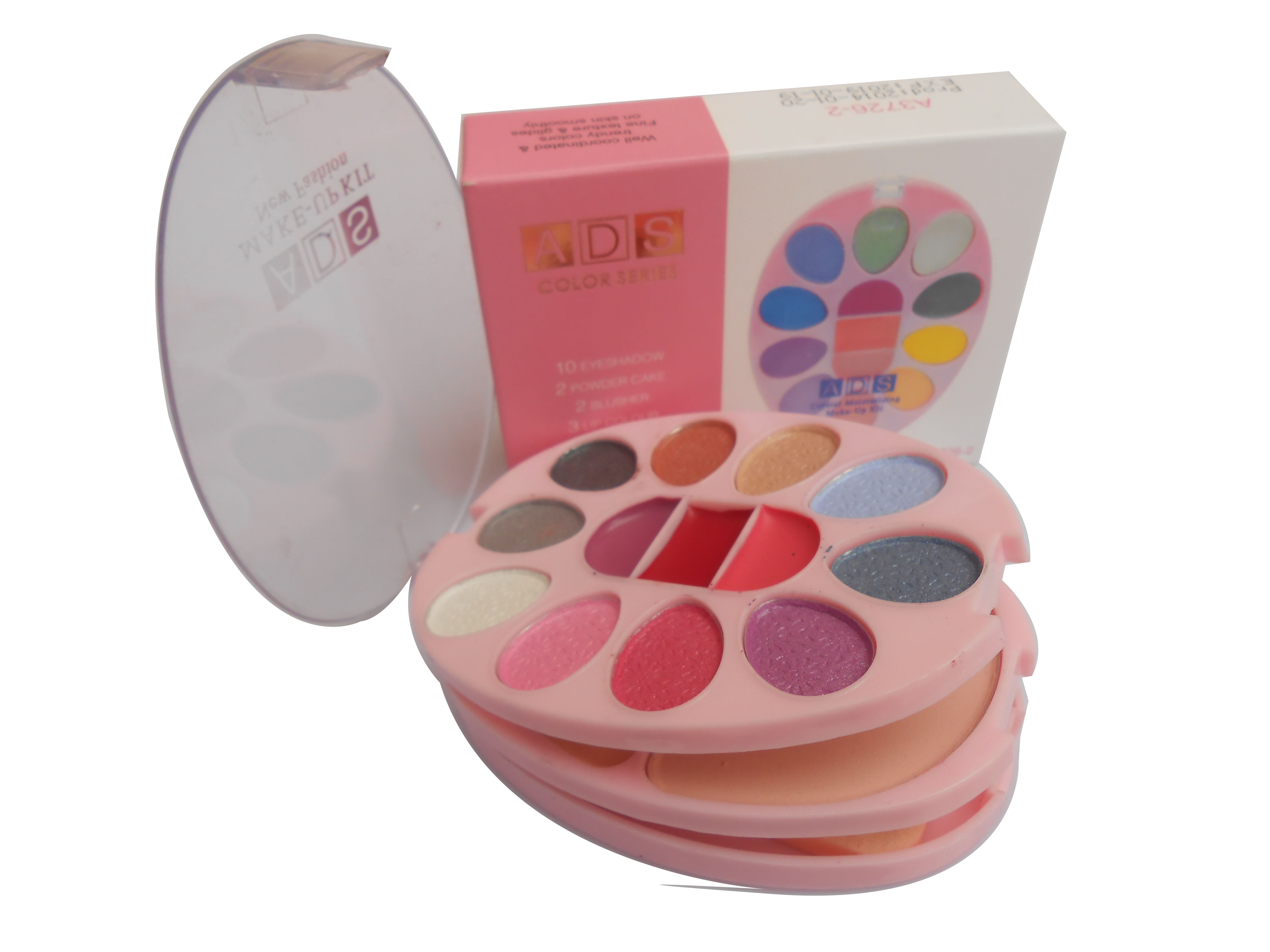 Ads Color Series Makeup Kit 10 Eyeshadow 2 Powder 2Blusher 3Lip Color