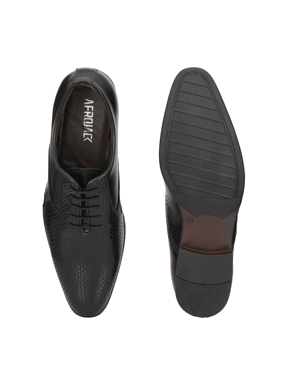 Buy Afrojack Men Black Laceup Formal Shoes Online ₹1199 from ShopClues