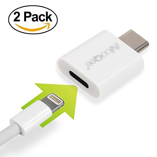 Buy NooQee Lightning 8Pin to Type C Adapter 2Pack, Apple Lightning Cable to Type C(USB C