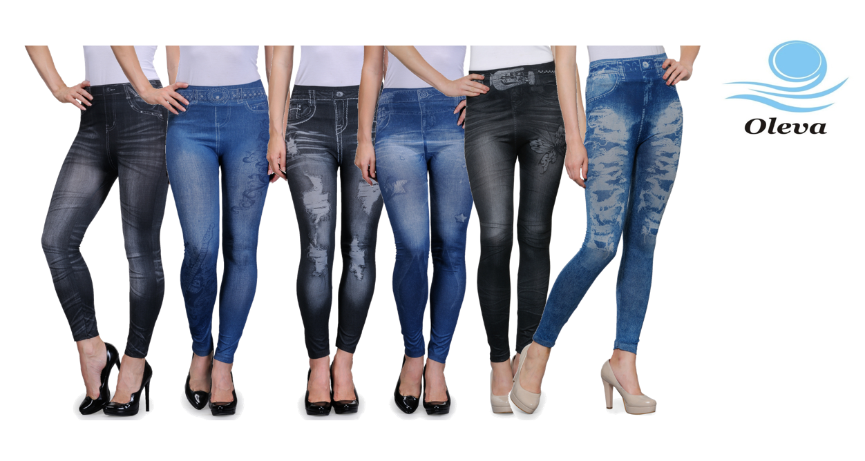 Buy Oleva Black Blue Regular Fit With Stretch For Women Online @ ₹1299 ...