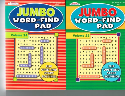 Buy Jumbo Word-Find Pad Set of 2 (See Seller Comments for Volumes) by ...