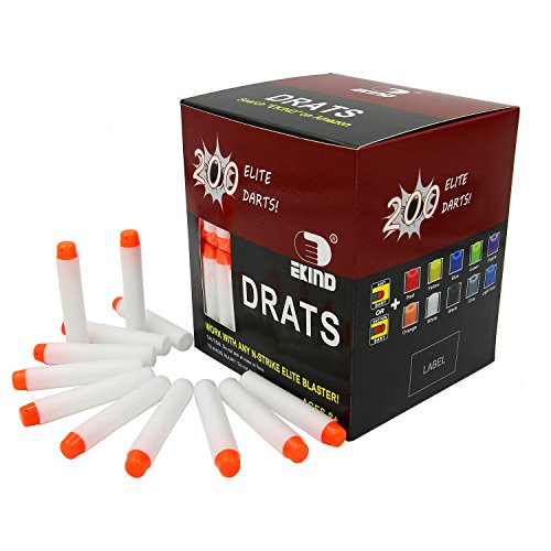Buy EKIND 200Pcs Glow in the Dark Darts Refill Foam Bullet for Nerf N