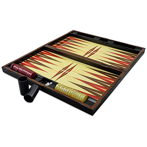 Buy Luxury White Sunrise VIP Backgammon Set Board Game 19" Online