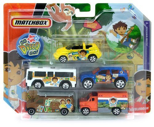 Buy Go Diego Go Matchbox Nickelodeon 5 Pack Die Cast Cars Sticker buy-go-diego-go-matchbox-nickelodeon-5-pack-die-cast-cars-sticker