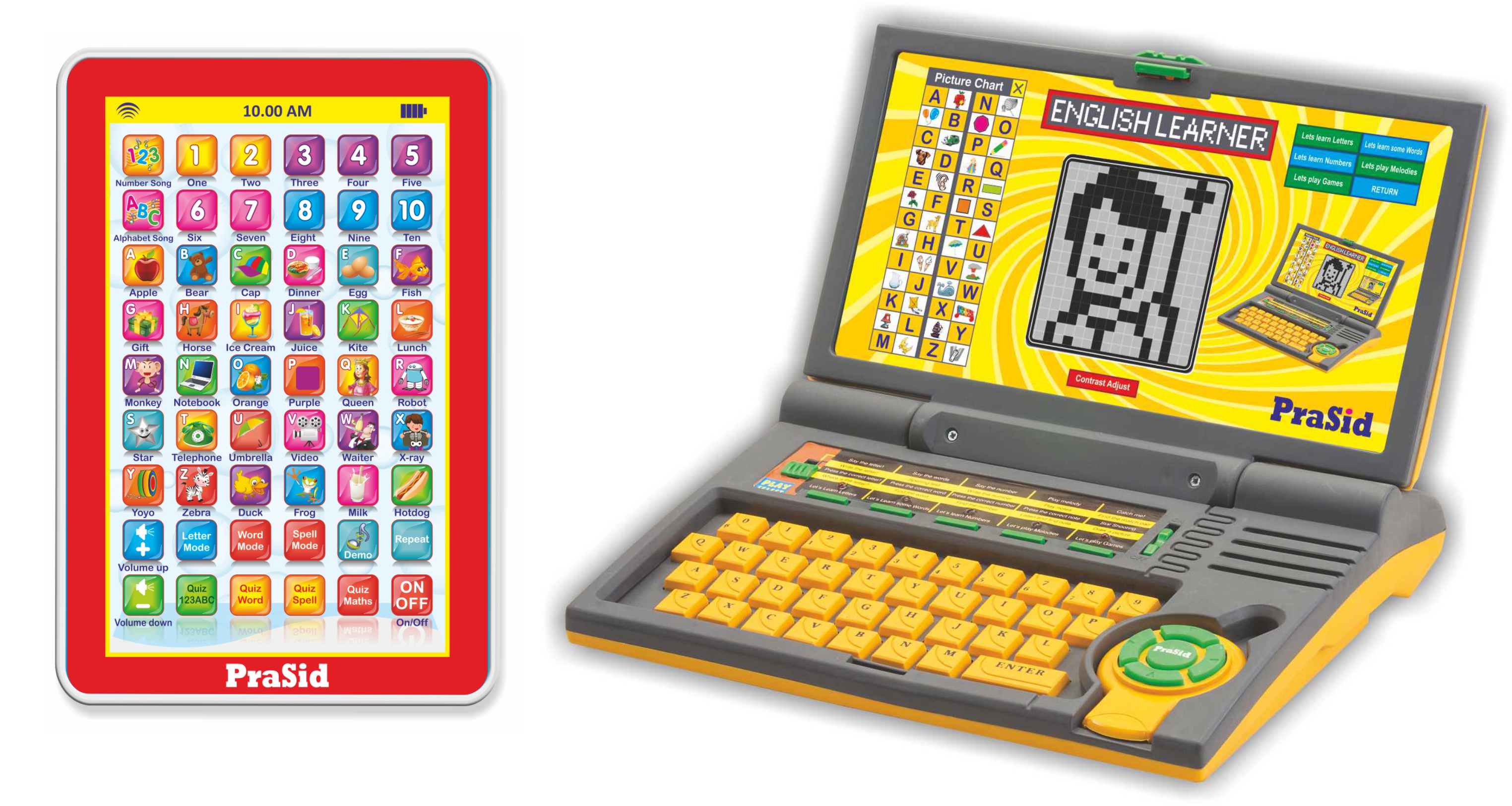 Buy Prasid Combo Of English Learner Kids Laptop (Yellow) Mini My Pad