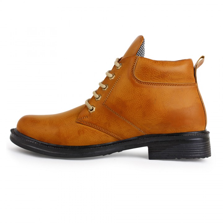 Buy Buwch Mens Tan Lace Up Boots Online ₹499 From Shopclues 8400