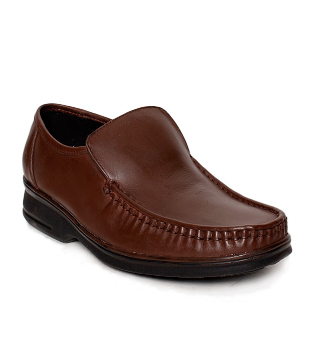 I-Shoes Officious Brown Slip-on Shoes