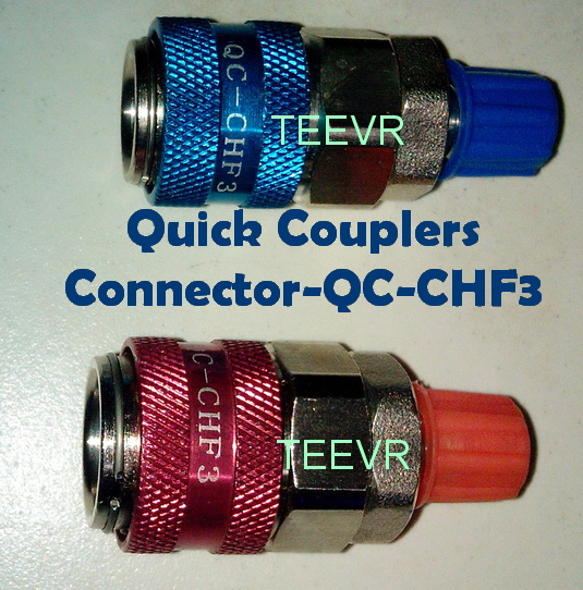 Quick Coupler Connectors For Refrigerant R134a Car Automobile AC Gas