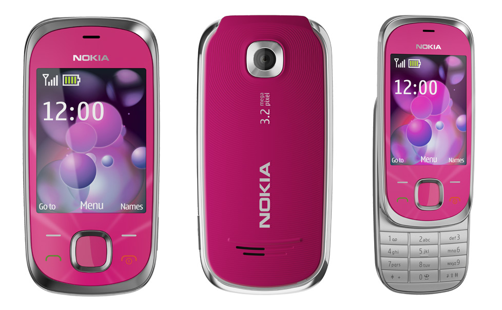 nokia 7230 pink mobile phone