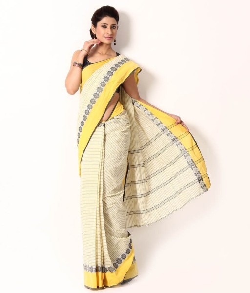 Kolkata Handloom Cotton Saree at Best Prices - Shopclues Online ...