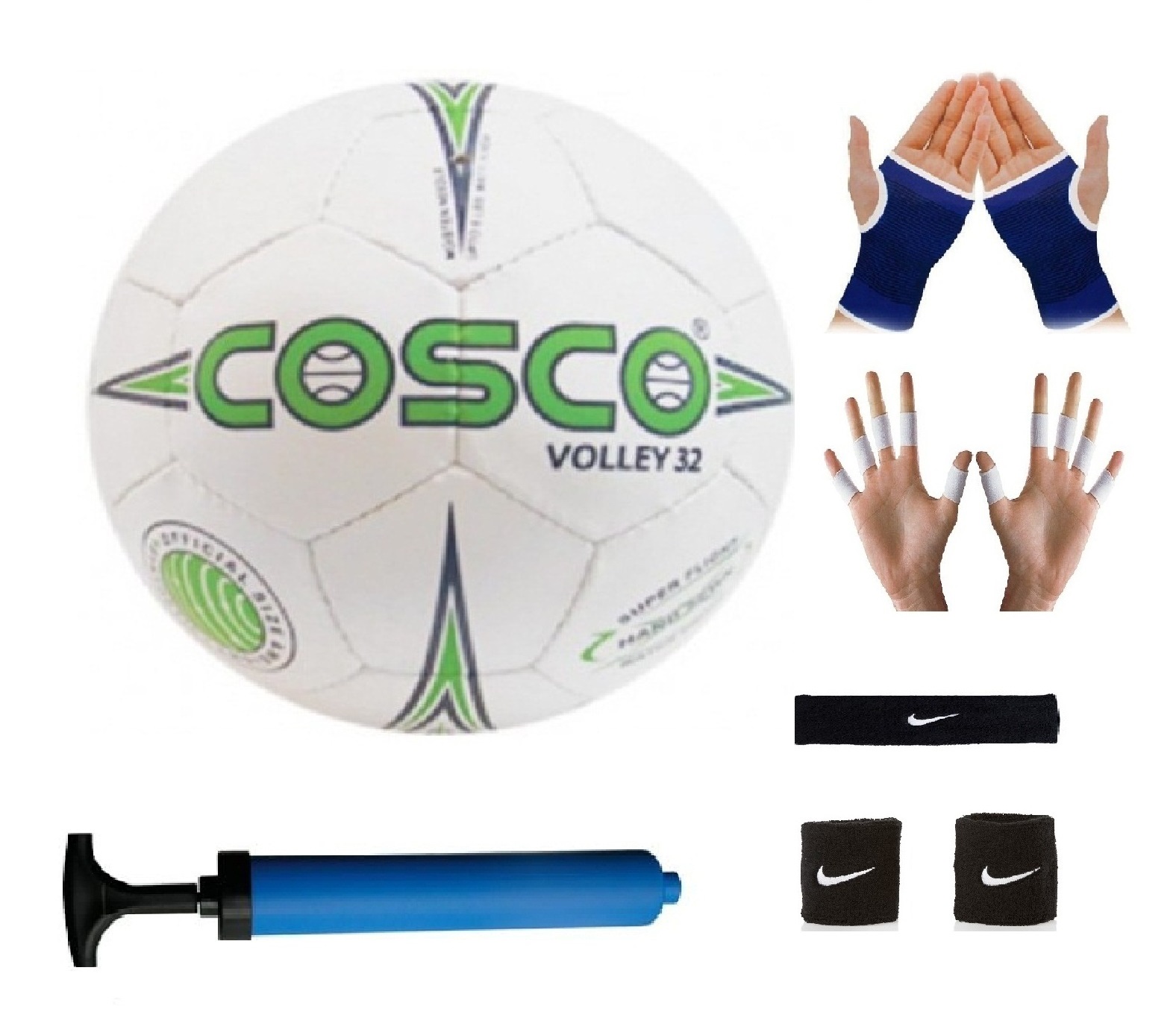 Buy Cosco Volley 32 Volleyball with Black Headband, Air Pump, Free Pair