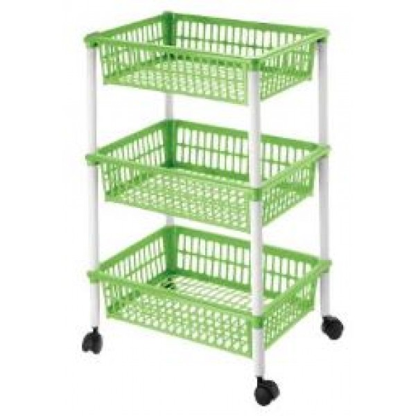 Buy Skycandle 3 layer Plastic Kitchen Trolley Online @ ₹472 from ShopClues